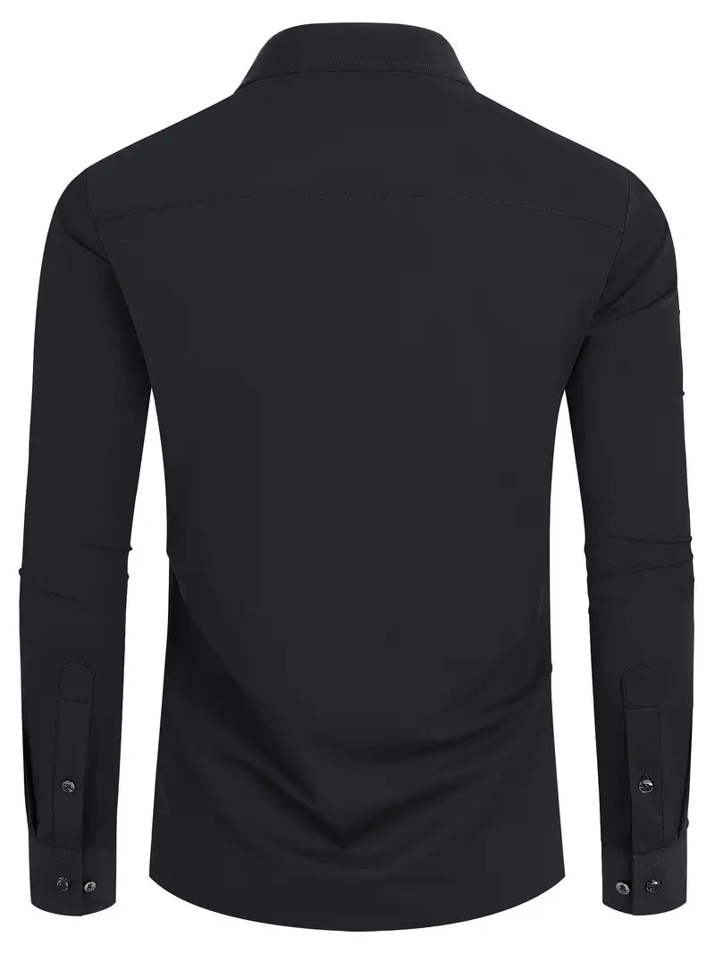 Ratajczak™ | Elegancka koszula slim-fit w jednolitym kolorze – najwyższa jakość