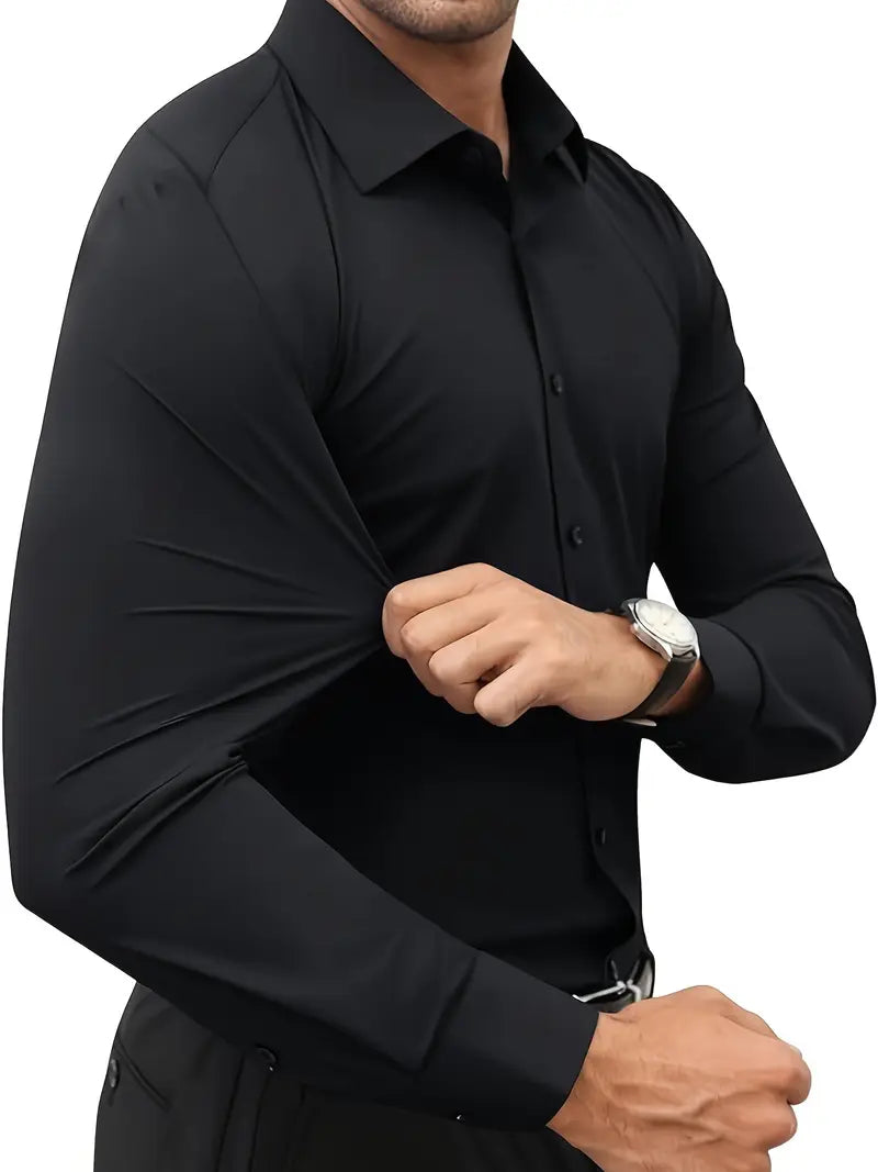 Ratajczak™ | Elegancka koszula slim-fit w jednolitym kolorze – najwyższa jakość