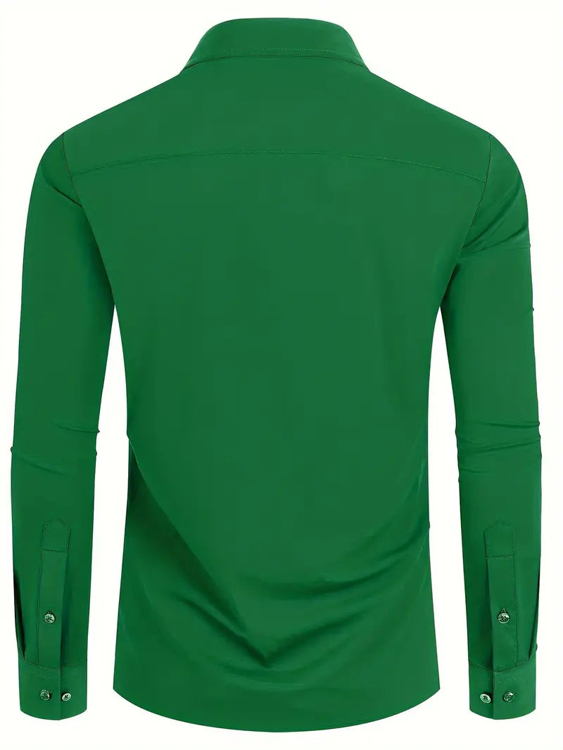 Ratajczak™ | Elegancka koszula slim-fit w jednolitym kolorze – najwyższa jakość