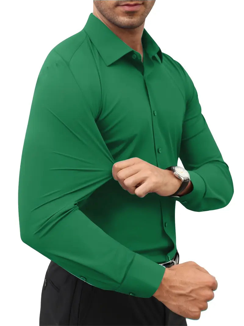 Ratajczak™ | Elegancka koszula slim-fit w jednolitym kolorze – najwyższa jakość