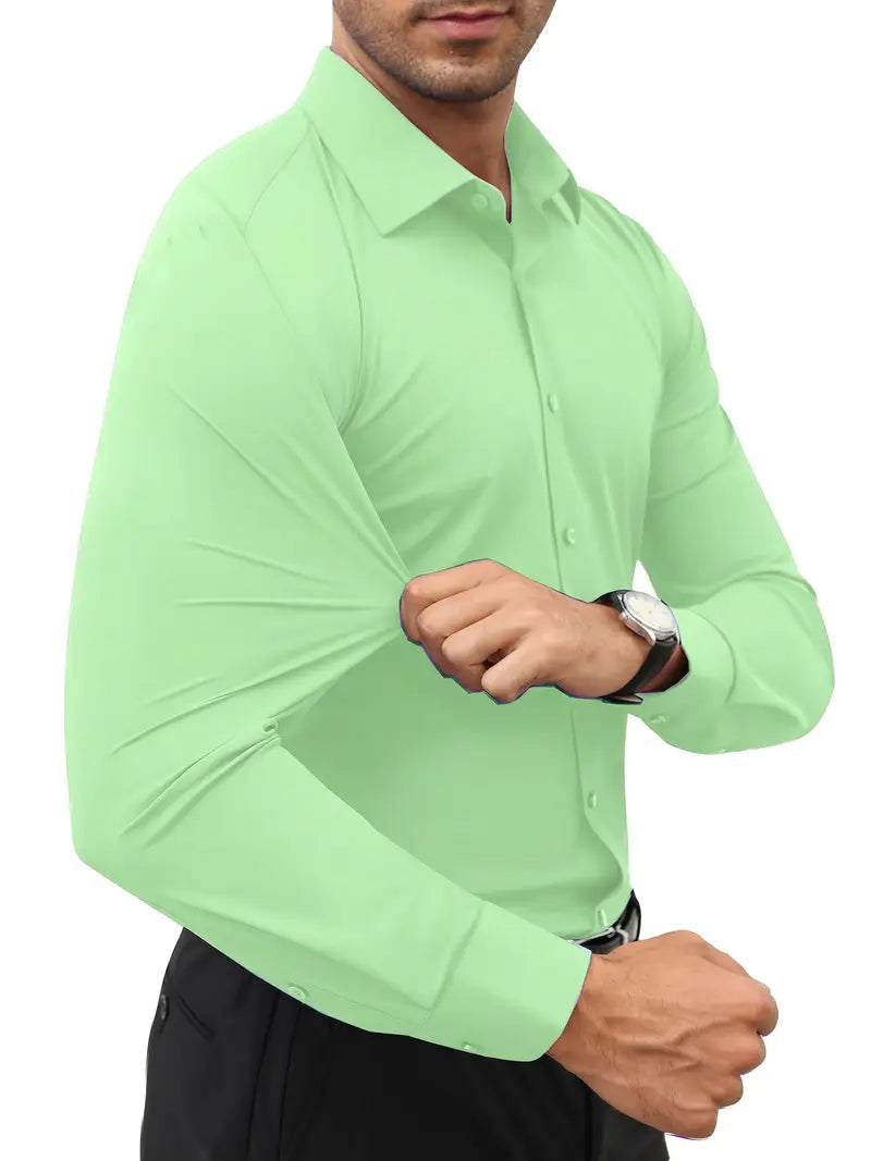 Ratajczak™ | Elegancka koszula slim-fit w jednolitym kolorze – najwyższa jakość