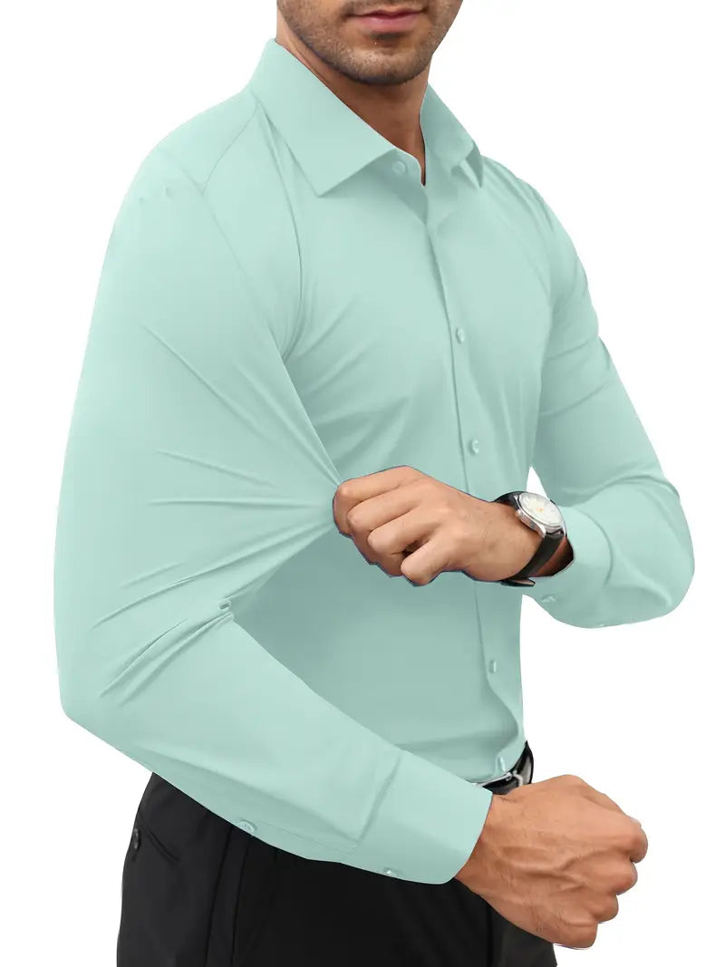 Ratajczak™ | Elegancka koszula slim-fit w jednolitym kolorze – najwyższa jakość