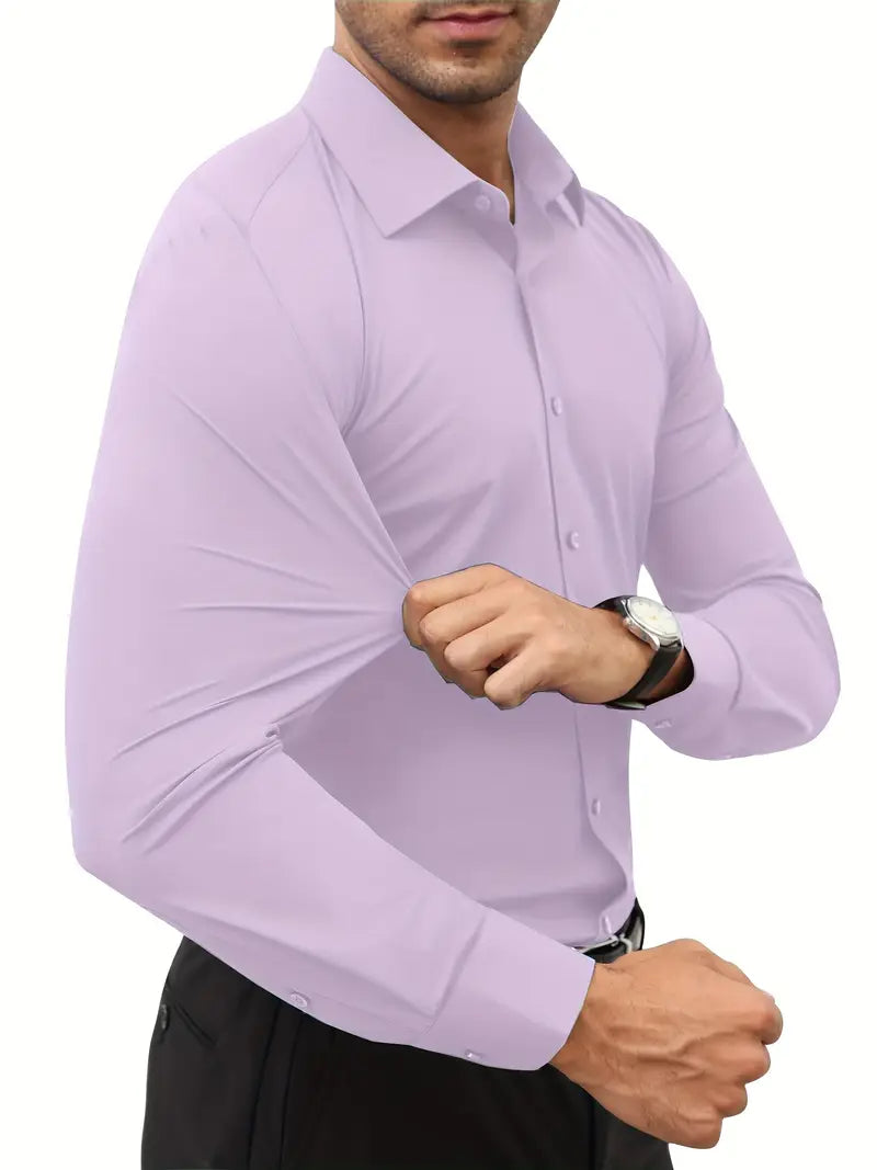 Ratajczak™ | Elegancka koszula slim-fit w jednolitym kolorze – najwyższa jakość