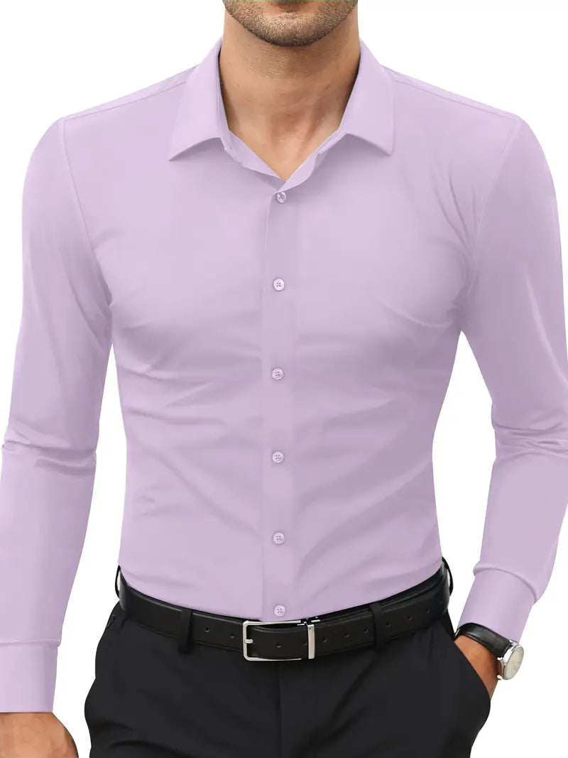 Ratajczak™ | Elegancka koszula slim-fit w jednolitym kolorze – najwyższa jakość