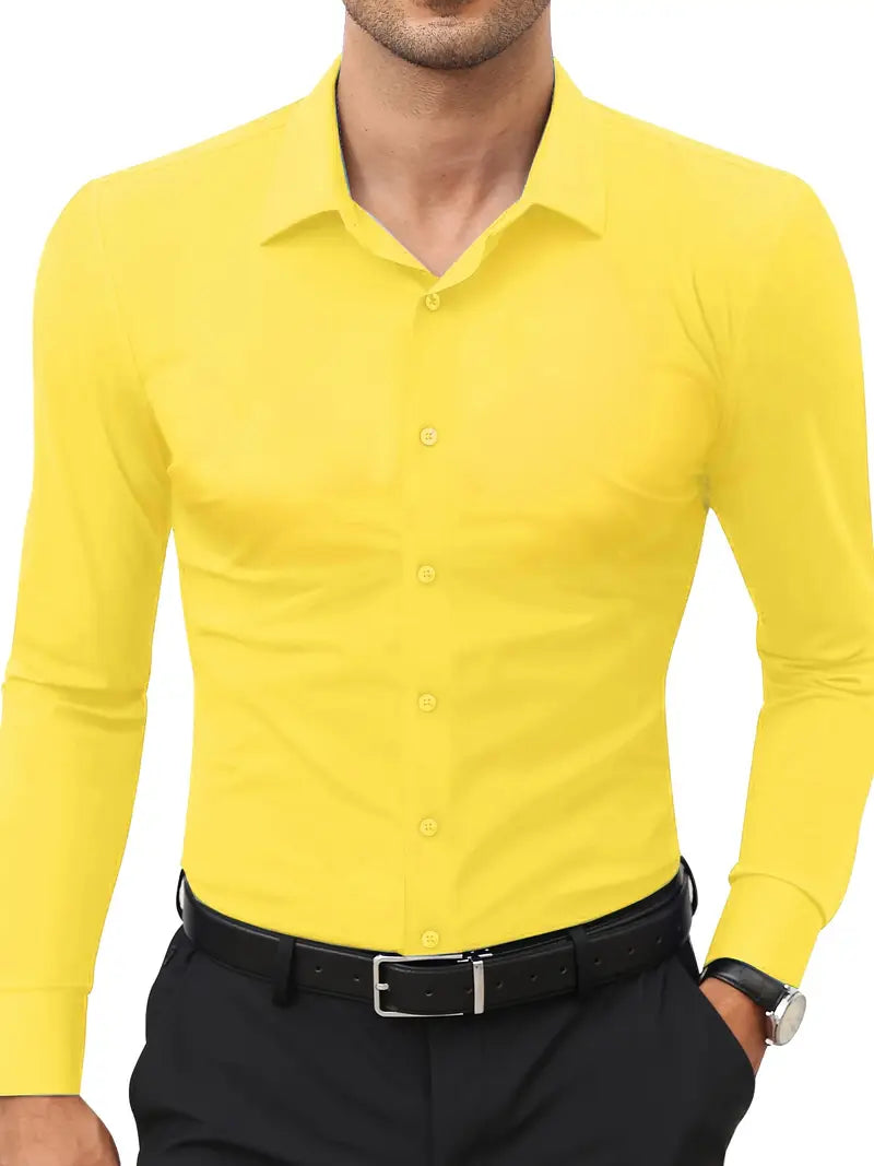 Ratajczak™ | Elegancka koszula slim-fit w jednolitym kolorze – najwyższa jakość