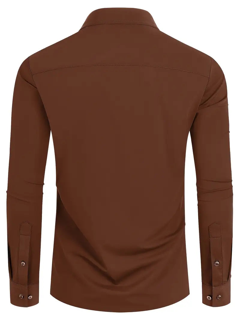 Ratajczak™ | Elegancka koszula slim-fit w jednolitym kolorze – najwyższa jakość