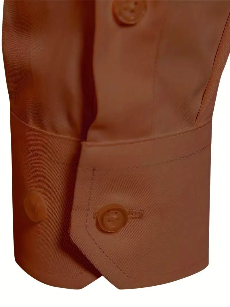 Ratajczak™ | Elegancka koszula slim-fit w jednolitym kolorze – najwyższa jakość