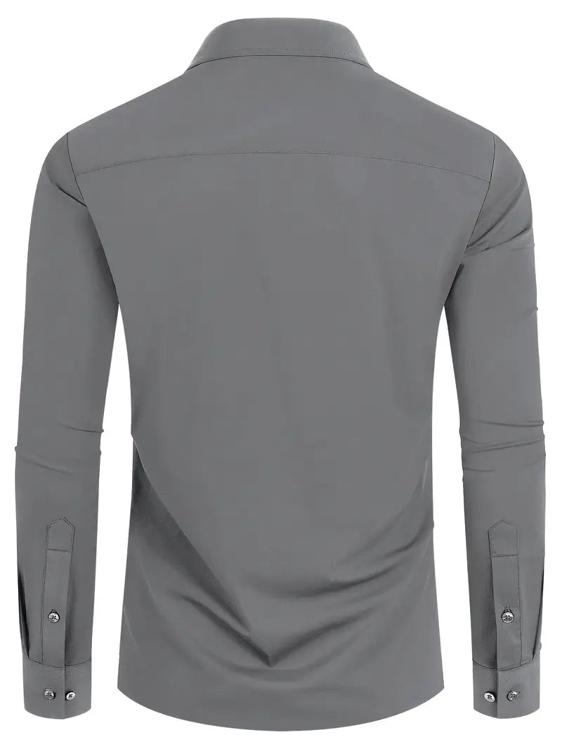 Ratajczak™ | Elegancka koszula slim-fit w jednolitym kolorze – najwyższa jakość