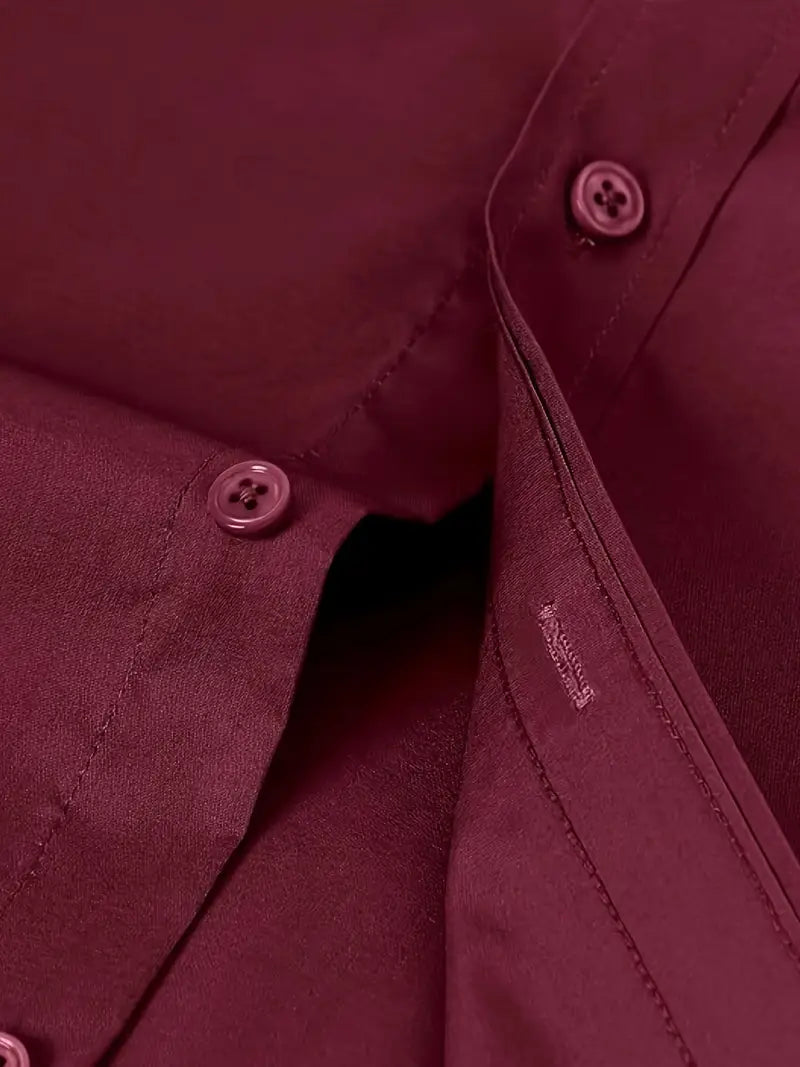 Ratajczak™ | Elegancka koszula slim-fit w jednolitym kolorze – najwyższa jakość