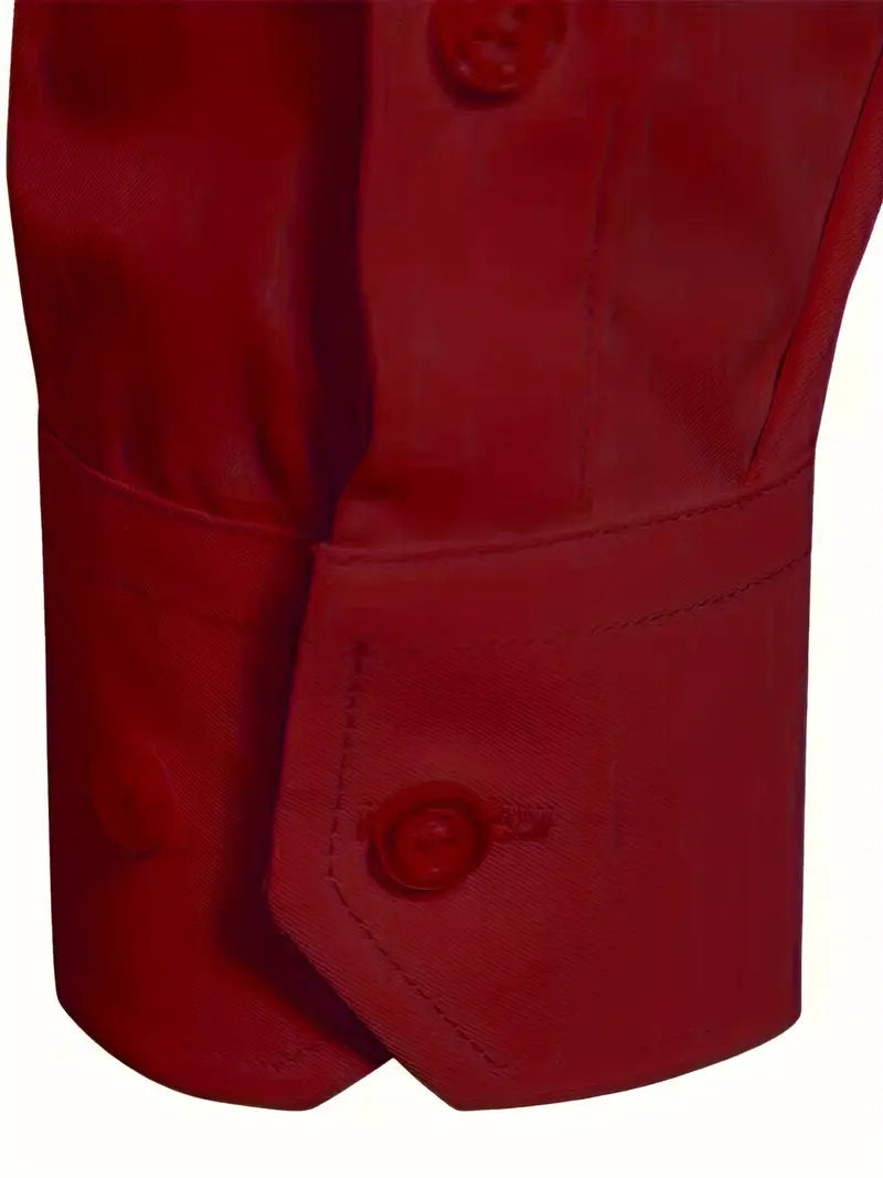Ratajczak™ | Elegancka koszula slim-fit w jednolitym kolorze – najwyższa jakość
