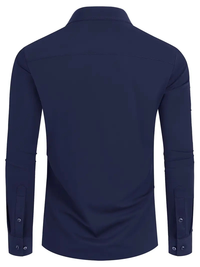 Ratajczak™ | Elegancka koszula slim-fit w jednolitym kolorze – najwyższa jakość