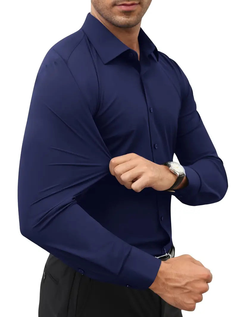 Ratajczak™ | Elegancka koszula slim-fit w jednolitym kolorze – najwyższa jakość