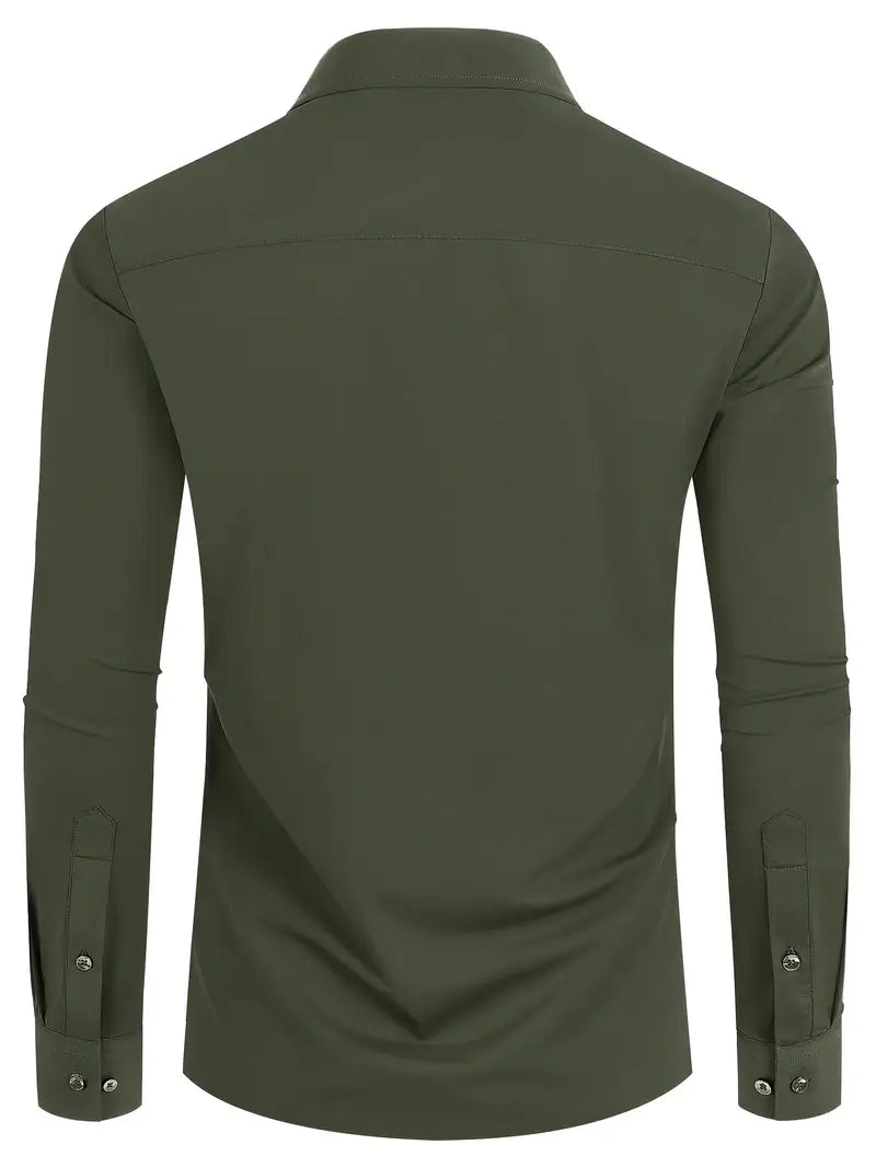 Ratajczak™ | Elegancka koszula slim-fit w jednolitym kolorze – najwyższa jakość