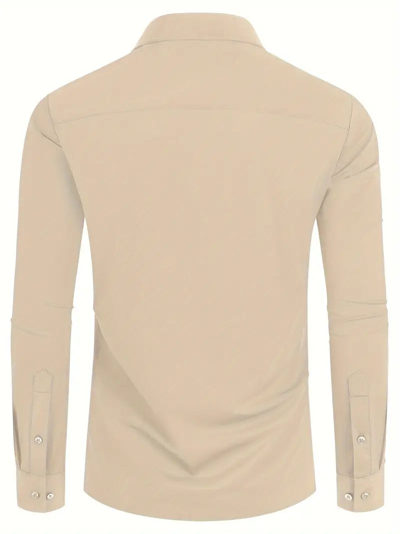 Ratajczak™ | Elegancka koszula slim-fit w jednolitym kolorze – najwyższa jakość