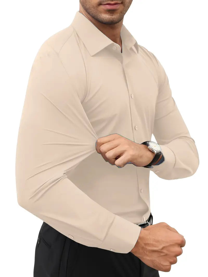 Ratajczak™ | Elegancka koszula slim-fit w jednolitym kolorze – najwyższa jakość