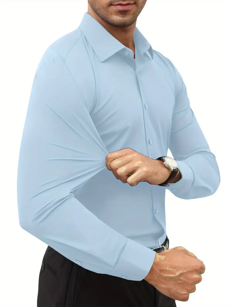 Ratajczak™ | Elegancka koszula slim-fit w jednolitym kolorze – najwyższa jakość