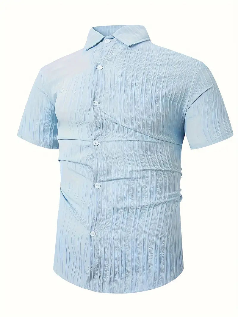 Mielczarek™ | Lniana koszula z guzikami w swobodnym stylu